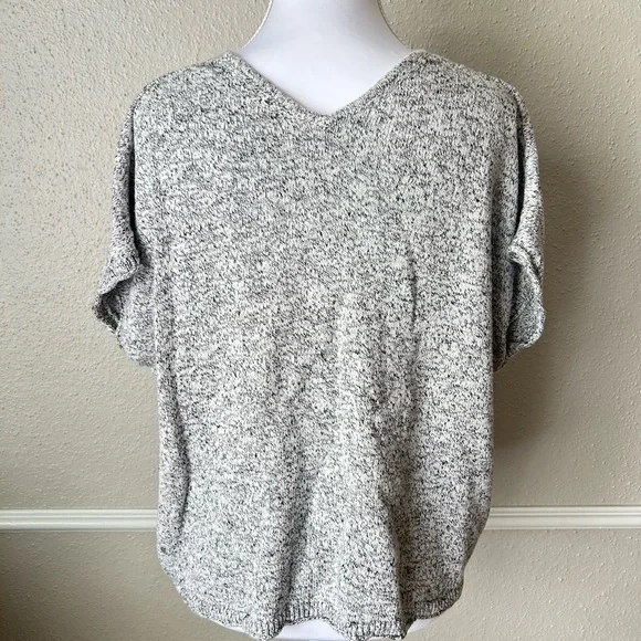 Madewell Marled Gray Knit Sweater Top Oversized Small - Picture 4 of 8